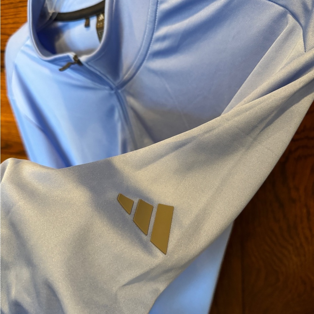 Adidas Light Blue Performance Top - image 2